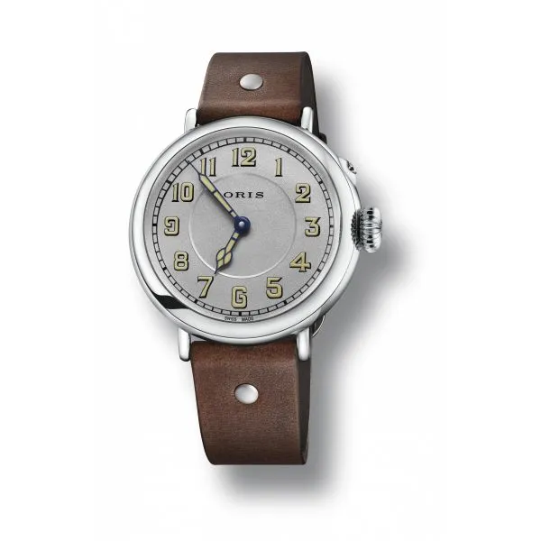 Oris Big Crown 1917 Limited Edition Leather strap and silver dial